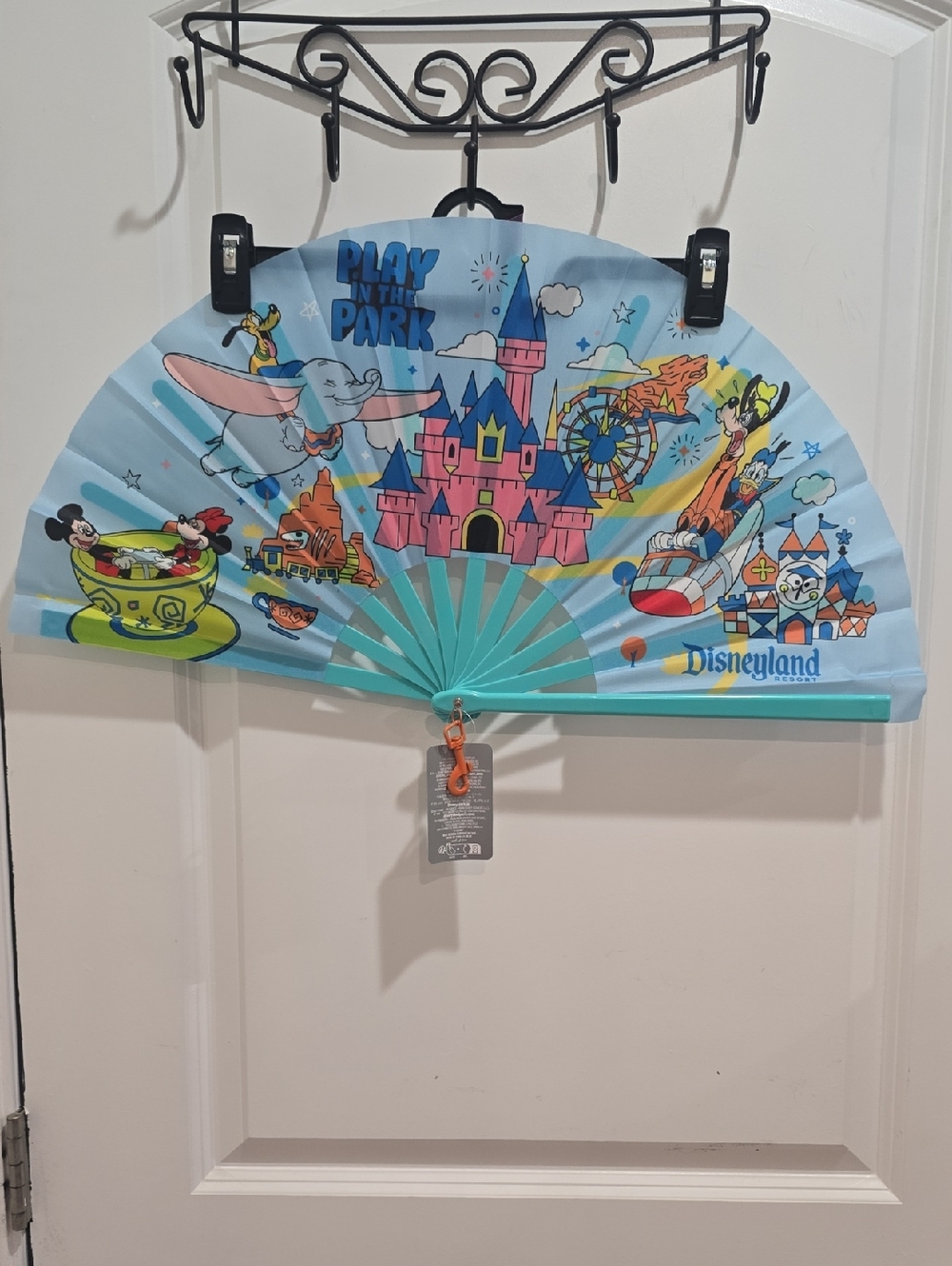Disney Teal and Orange Keychain Hook Accessory